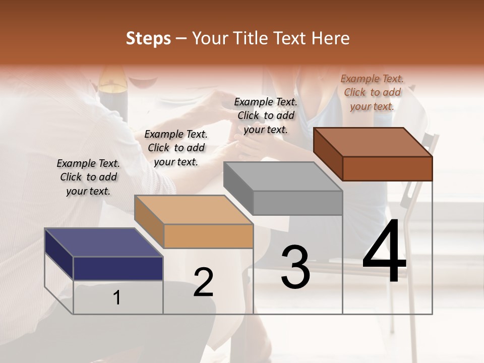 A Man And A Woman Sitting At A Table With A Bottle Of Wine PowerPoint Template