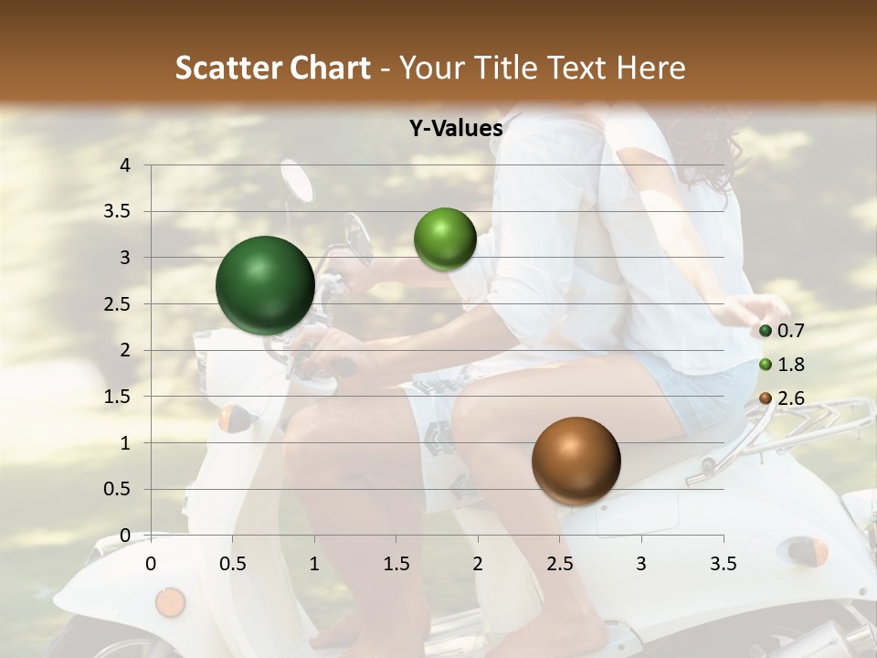 A Man And A Woman Riding A Scooter PowerPoint Template