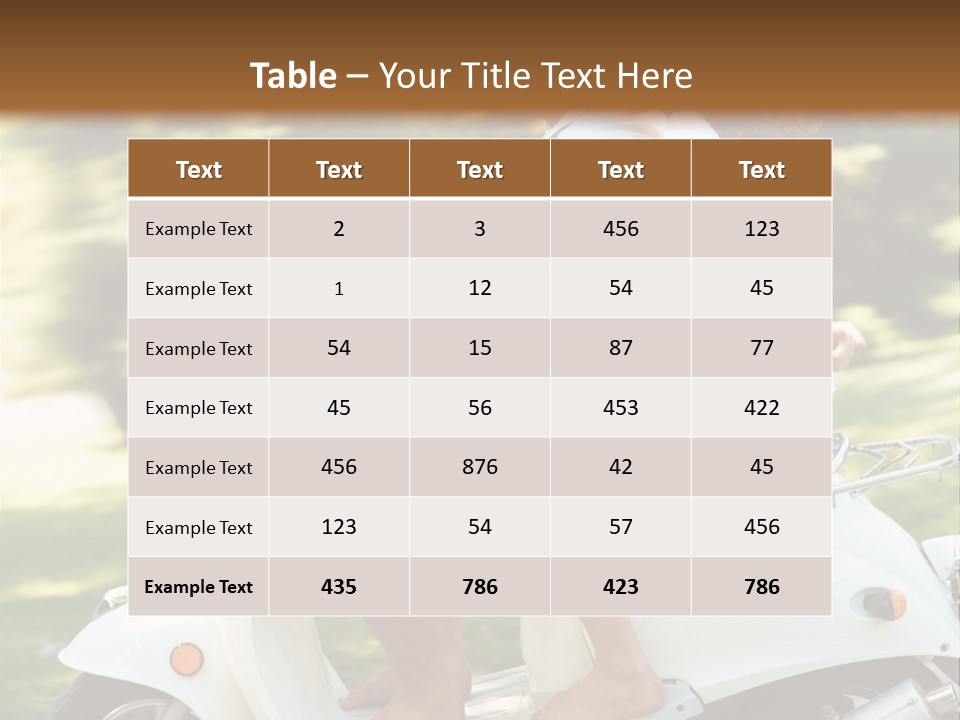 A Man And A Woman Riding A Scooter PowerPoint Template