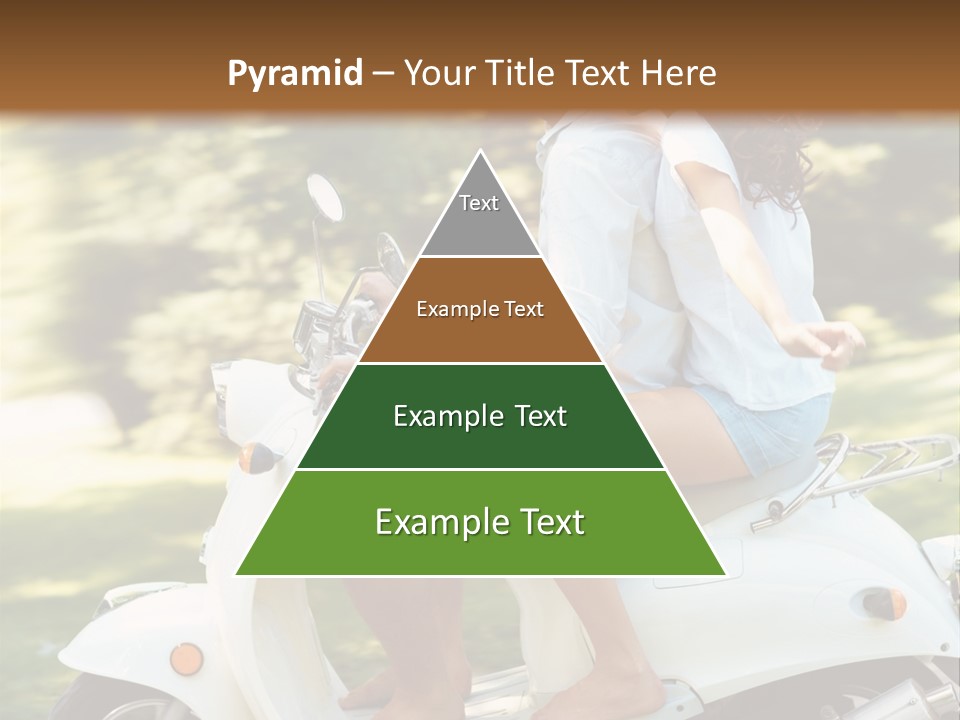 A Man And A Woman Riding A Scooter PowerPoint Template