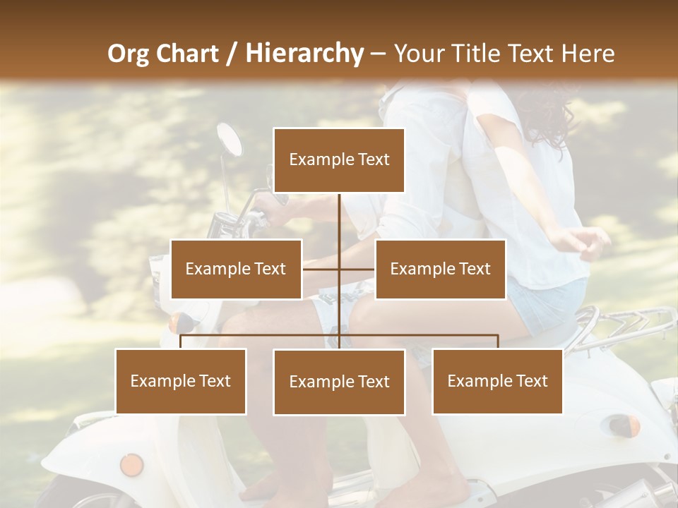 A Man And A Woman Riding A Scooter PowerPoint Template