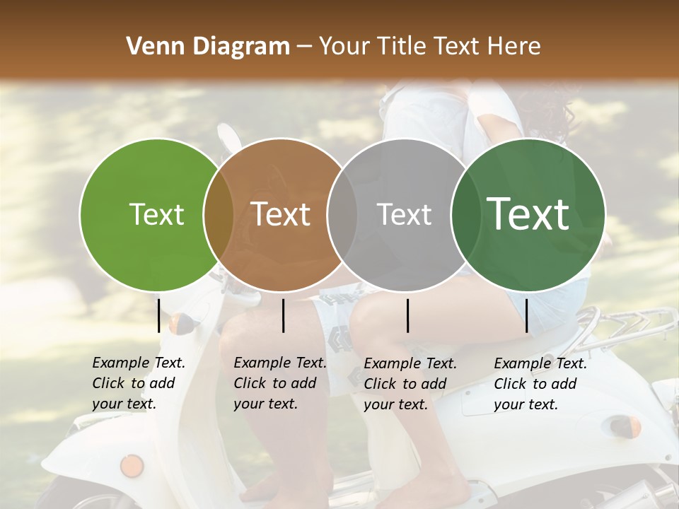 A Man And A Woman Riding A Scooter PowerPoint Template