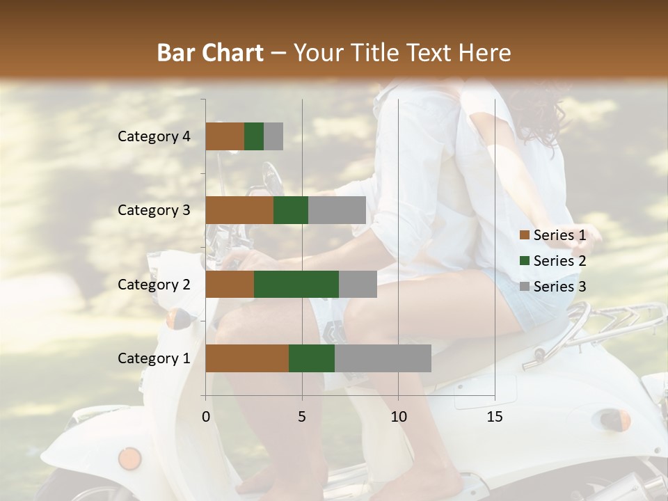 A Man And A Woman Riding A Scooter PowerPoint Template