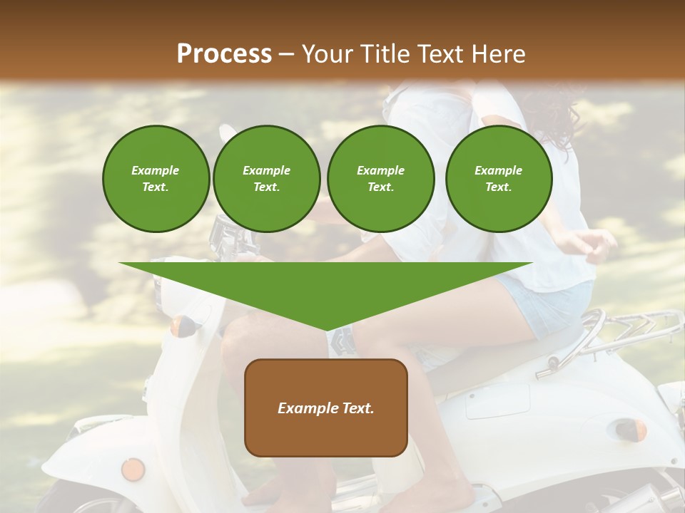 A Man And A Woman Riding A Scooter PowerPoint Template