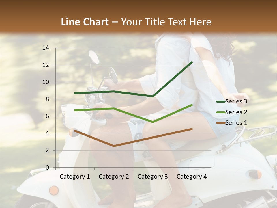 A Man And A Woman Riding A Scooter PowerPoint Template