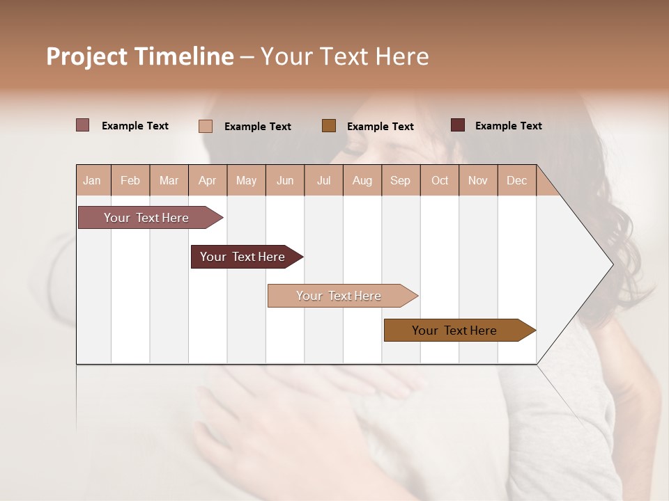 A Woman Hugging A Man With A Smile On His Face PowerPoint Template