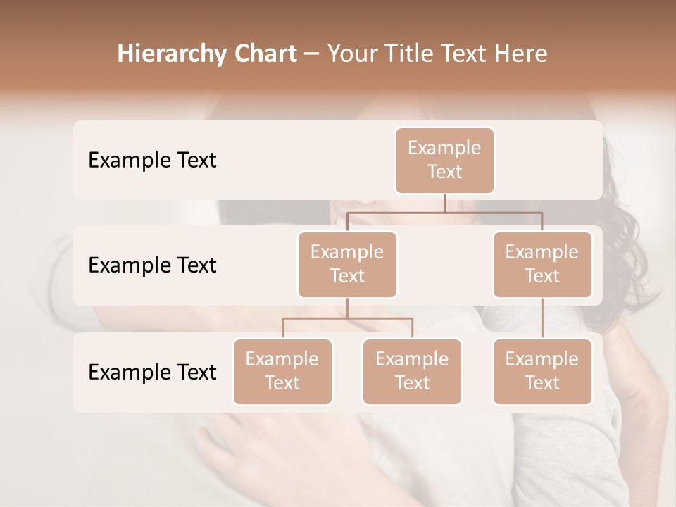 A Woman Hugging A Man With A Smile On His Face PowerPoint Template