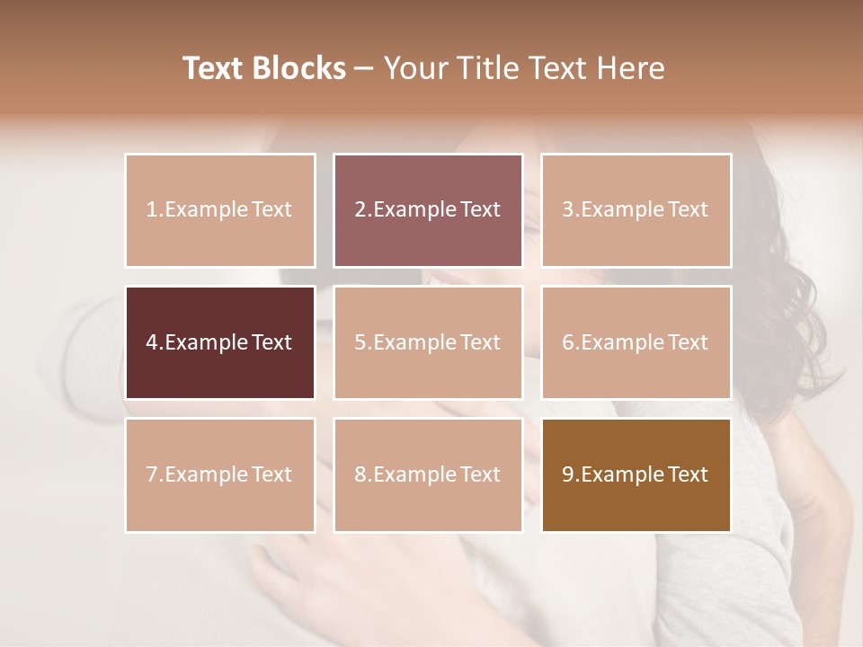 A Woman Hugging A Man With A Smile On His Face PowerPoint Template