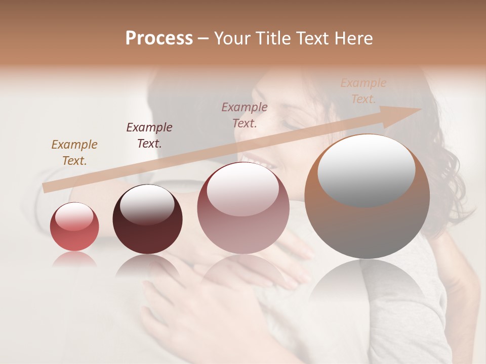 A Woman Hugging A Man With A Smile On His Face PowerPoint Template