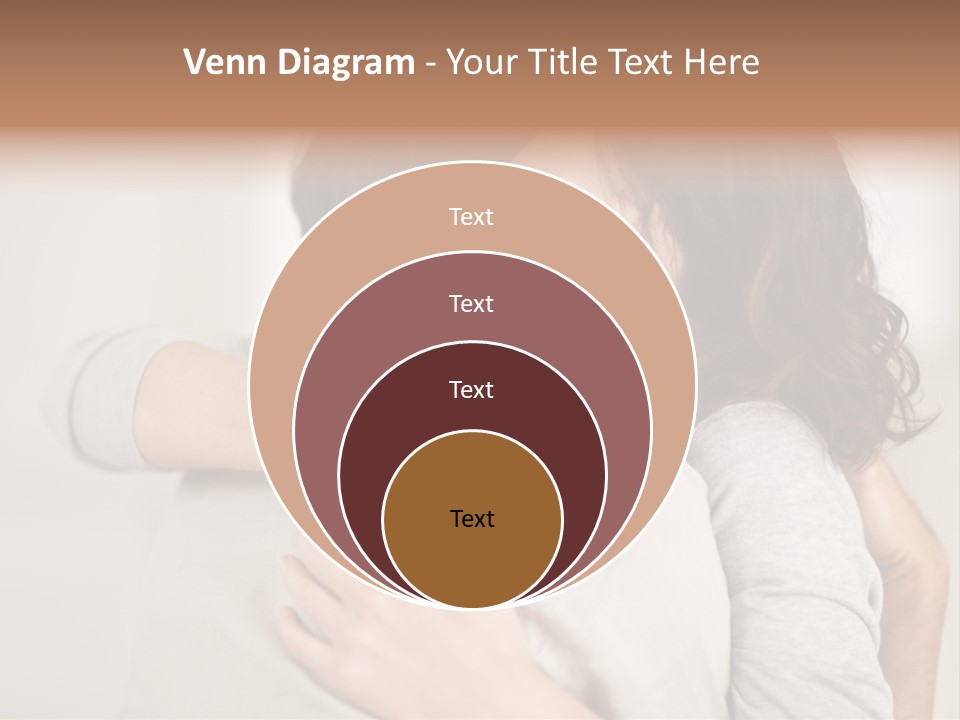 A Woman Hugging A Man With A Smile On His Face PowerPoint Template