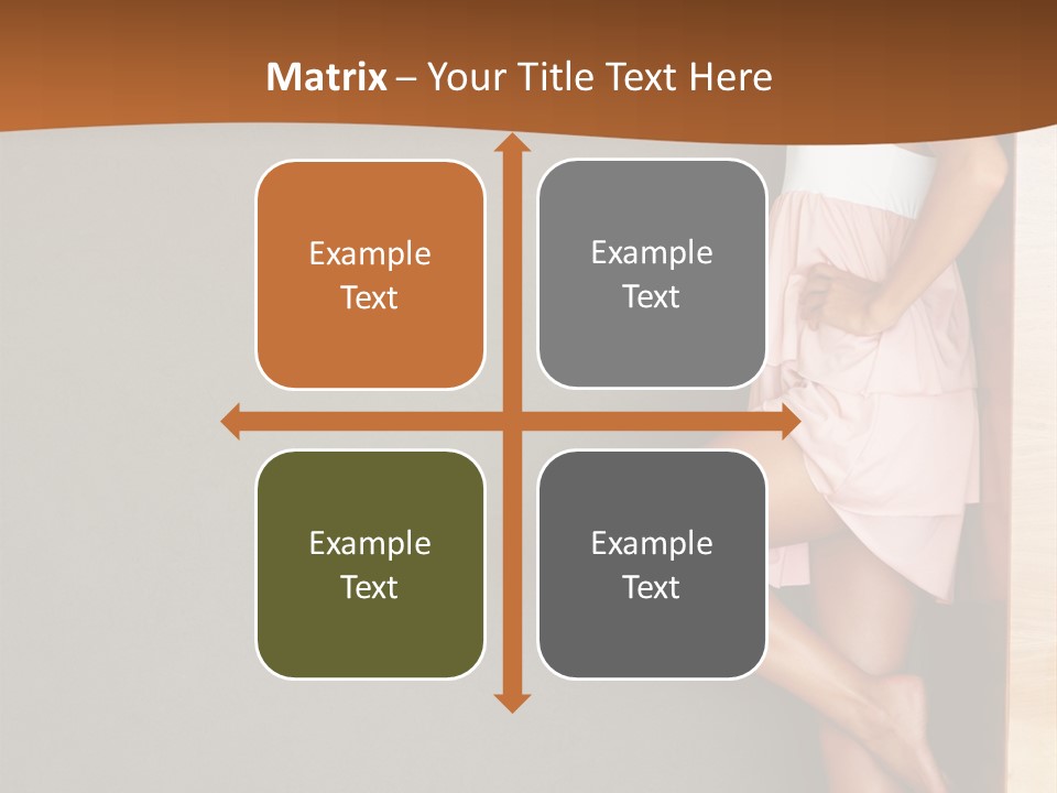 A Woman In A Pink Dress Leaning Against A Wall PowerPoint Template