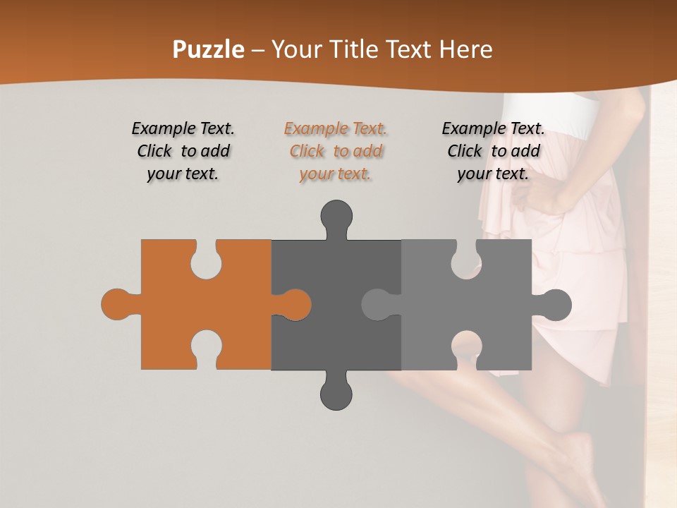 A Woman In A Pink Dress Leaning Against A Wall PowerPoint Template