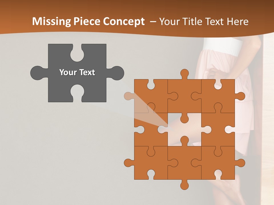 A Woman In A Pink Dress Leaning Against A Wall PowerPoint Template