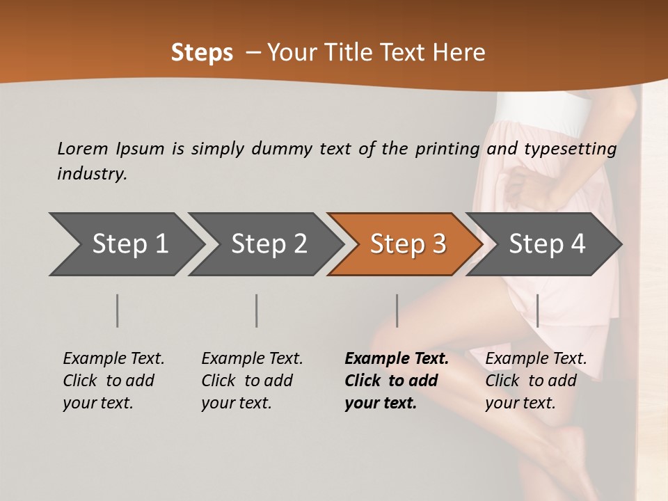 A Woman In A Pink Dress Leaning Against A Wall PowerPoint Template