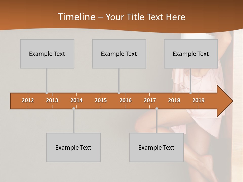 A Woman In A Pink Dress Leaning Against A Wall PowerPoint Template