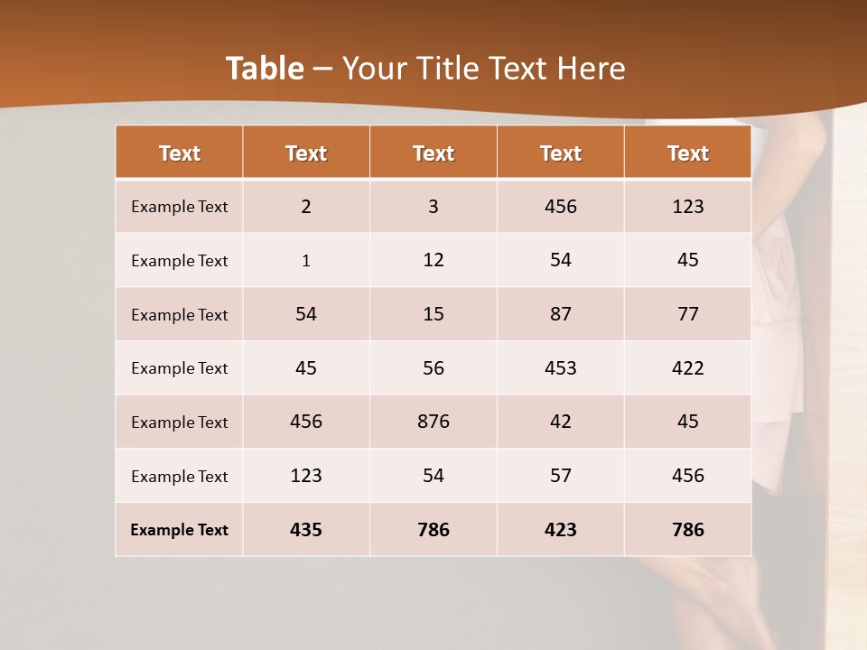 A Woman In A Pink Dress Leaning Against A Wall PowerPoint Template