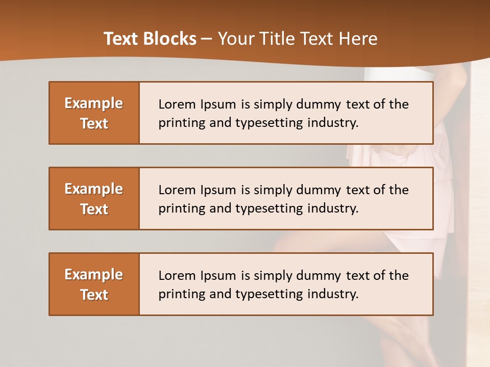 A Woman In A Pink Dress Leaning Against A Wall PowerPoint Template