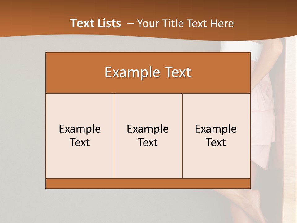 A Woman In A Pink Dress Leaning Against A Wall PowerPoint Template