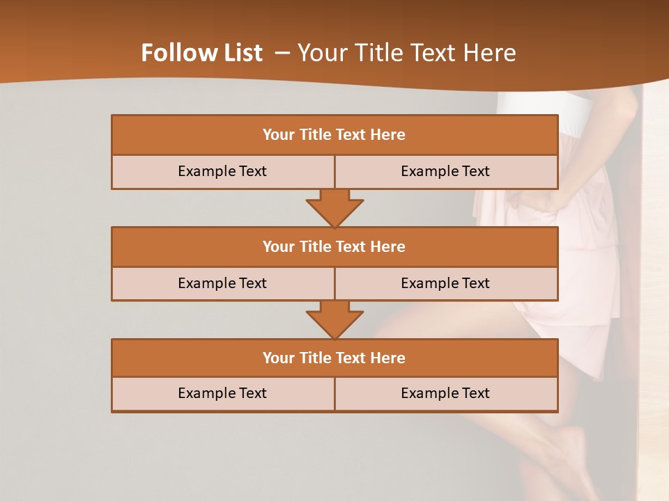 A Woman In A Pink Dress Leaning Against A Wall PowerPoint Template