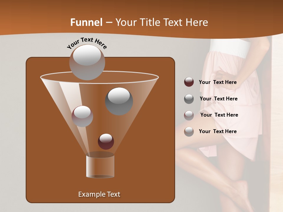 A Woman In A Pink Dress Leaning Against A Wall PowerPoint Template