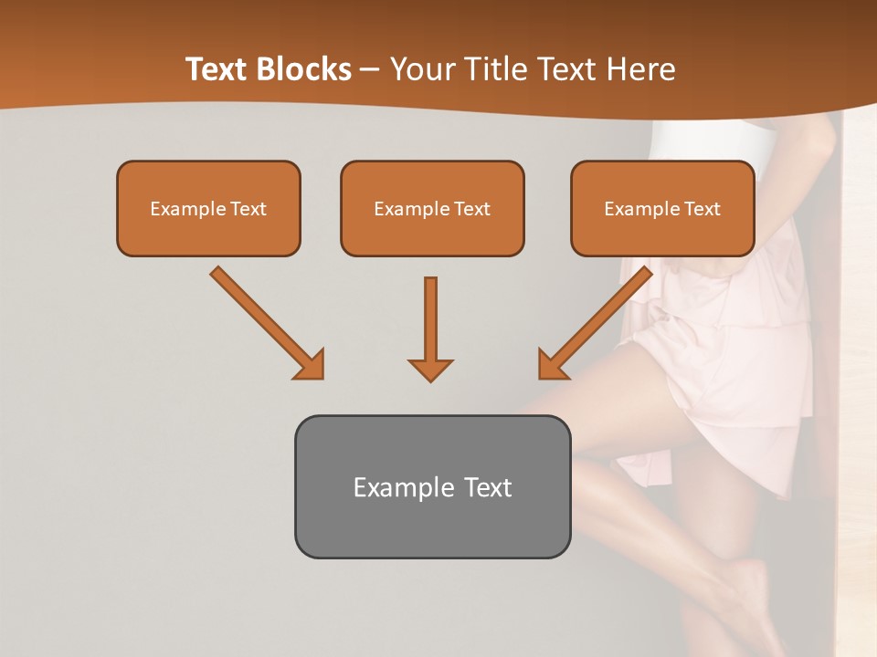 A Woman In A Pink Dress Leaning Against A Wall PowerPoint Template