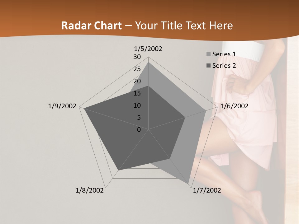 A Woman In A Pink Dress Leaning Against A Wall PowerPoint Template