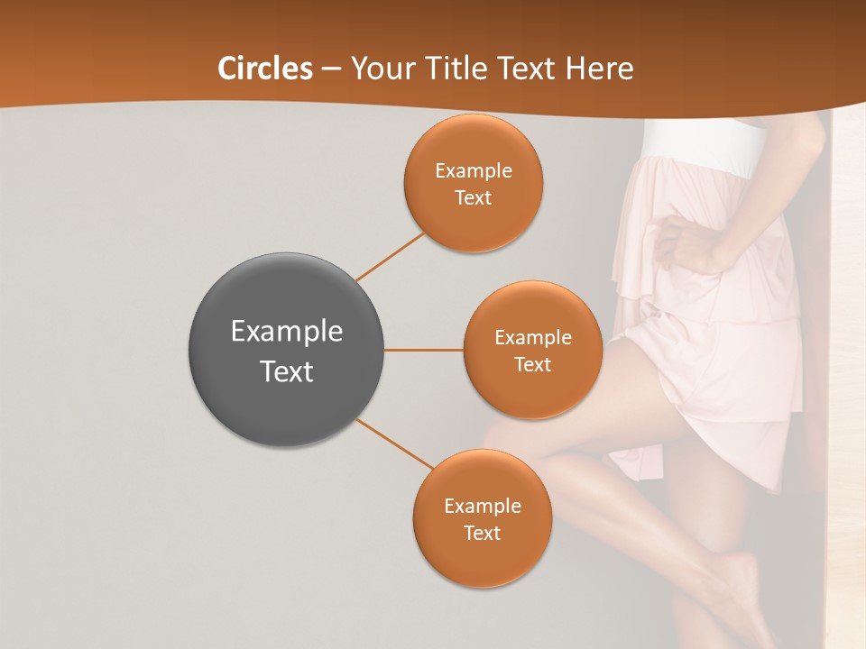 A Woman In A Pink Dress Leaning Against A Wall PowerPoint Template