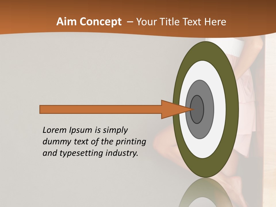 A Woman In A Pink Dress Leaning Against A Wall PowerPoint Template