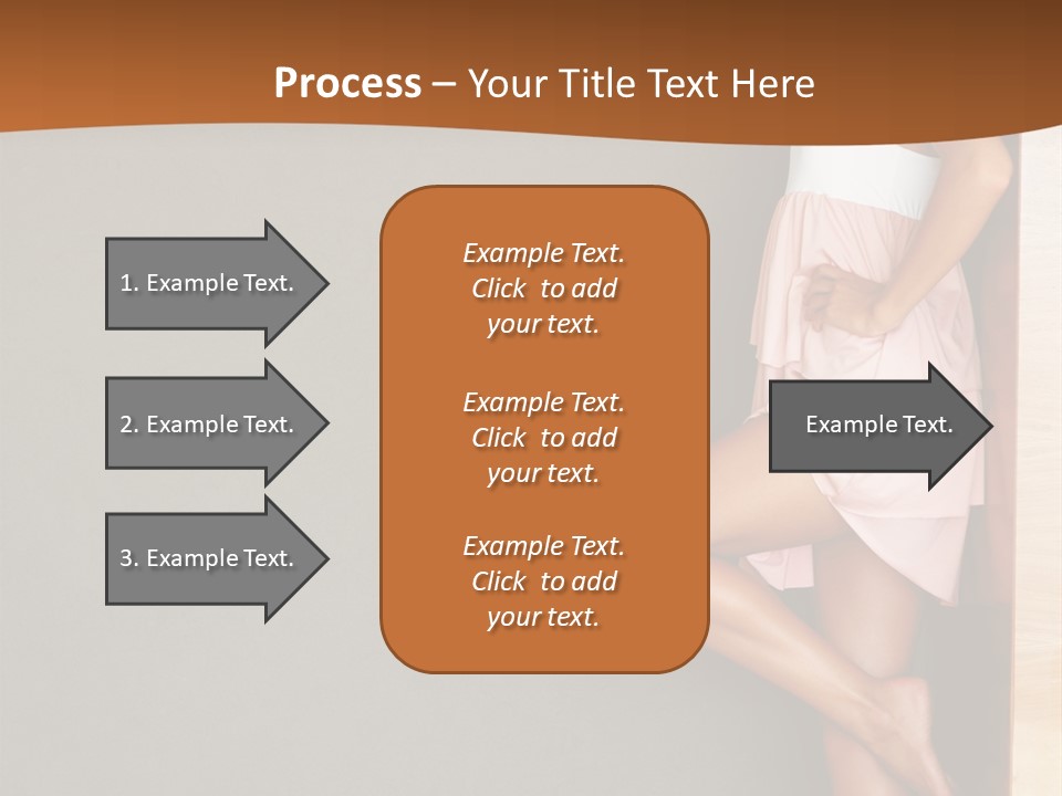 A Woman In A Pink Dress Leaning Against A Wall PowerPoint Template