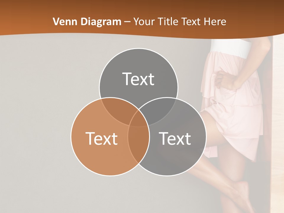 A Woman In A Pink Dress Leaning Against A Wall PowerPoint Template