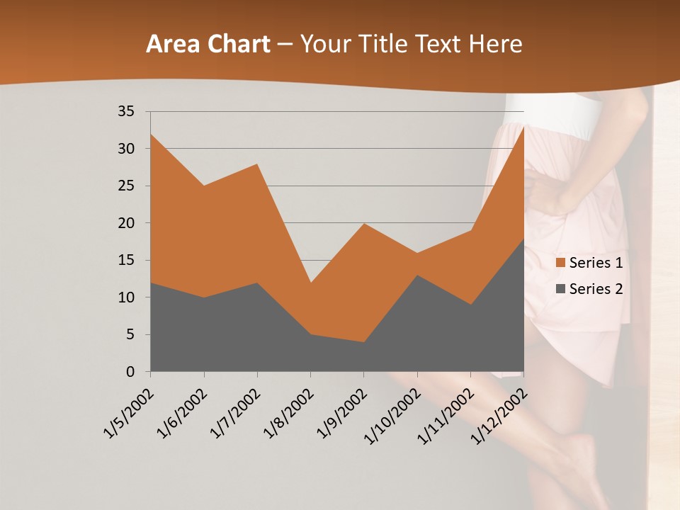 A Woman In A Pink Dress Leaning Against A Wall PowerPoint Template