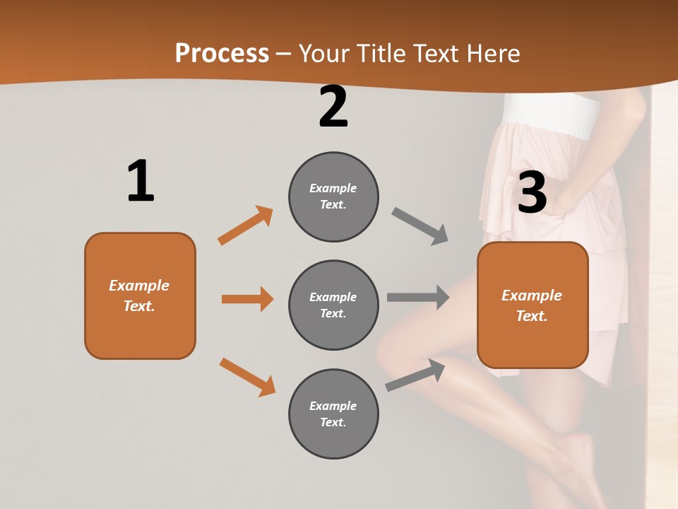 A Woman In A Pink Dress Leaning Against A Wall PowerPoint Template