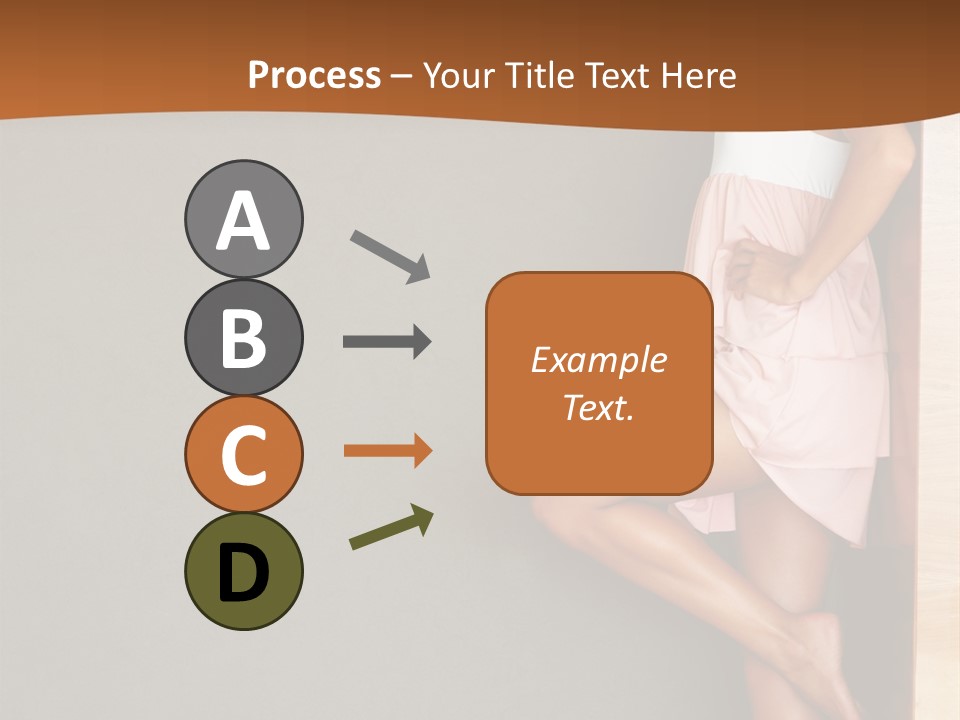 A Woman In A Pink Dress Leaning Against A Wall PowerPoint Template