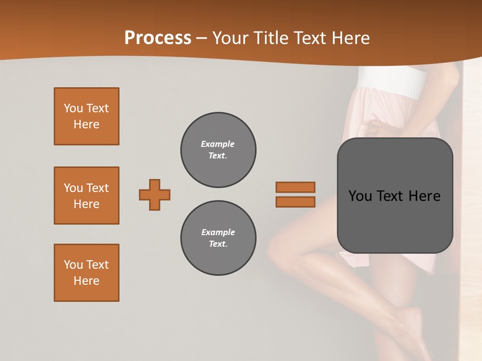 A Woman In A Pink Dress Leaning Against A Wall PowerPoint Template