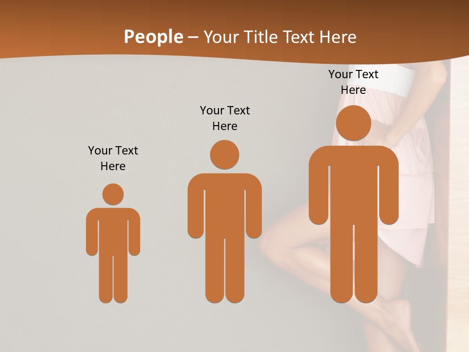 A Woman In A Pink Dress Leaning Against A Wall PowerPoint Template