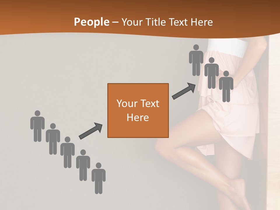 A Woman In A Pink Dress Leaning Against A Wall PowerPoint Template