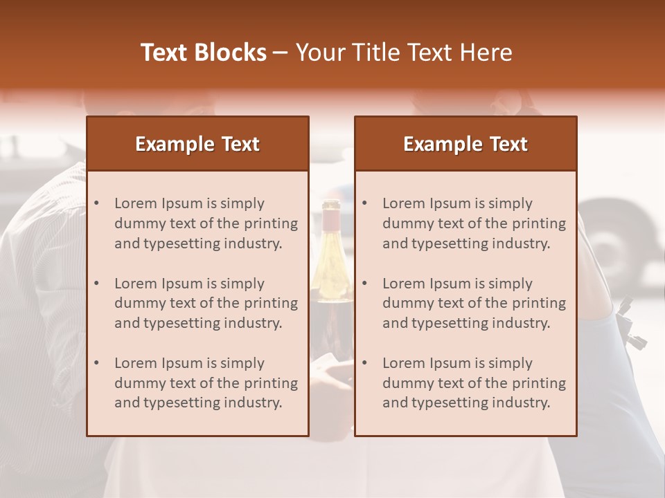 A Man And Woman Sitting At A Table With A Bottle Of Wine PowerPoint Template