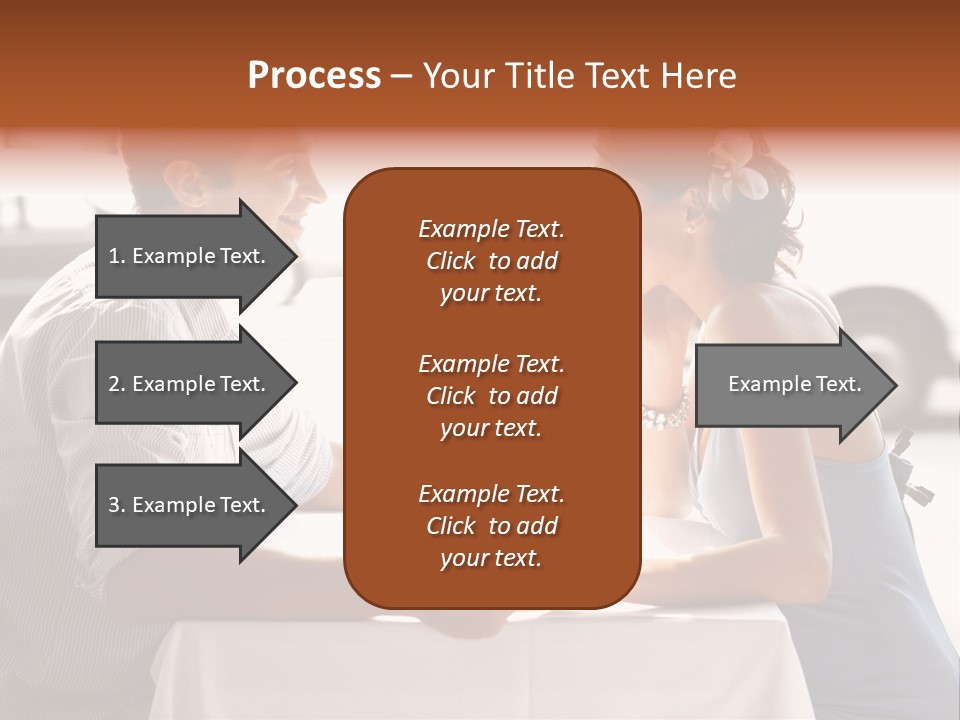 A Man And Woman Sitting At A Table With A Bottle Of Wine PowerPoint Template