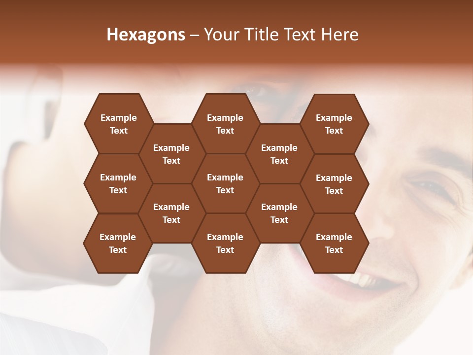 A Man And Woman Are Smiling For The Camera PowerPoint Template