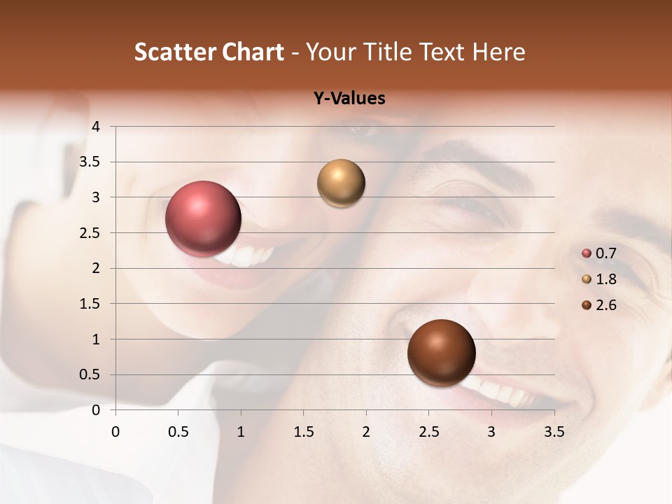 A Man And Woman Are Smiling For The Camera PowerPoint Template