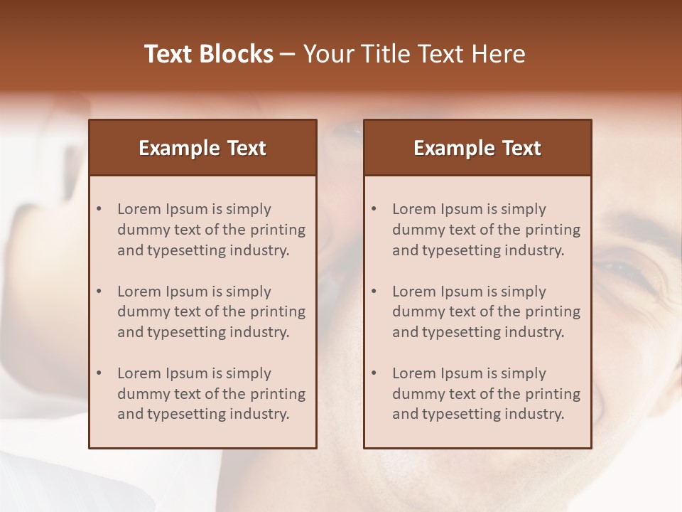 A Man And Woman Are Smiling For The Camera PowerPoint Template