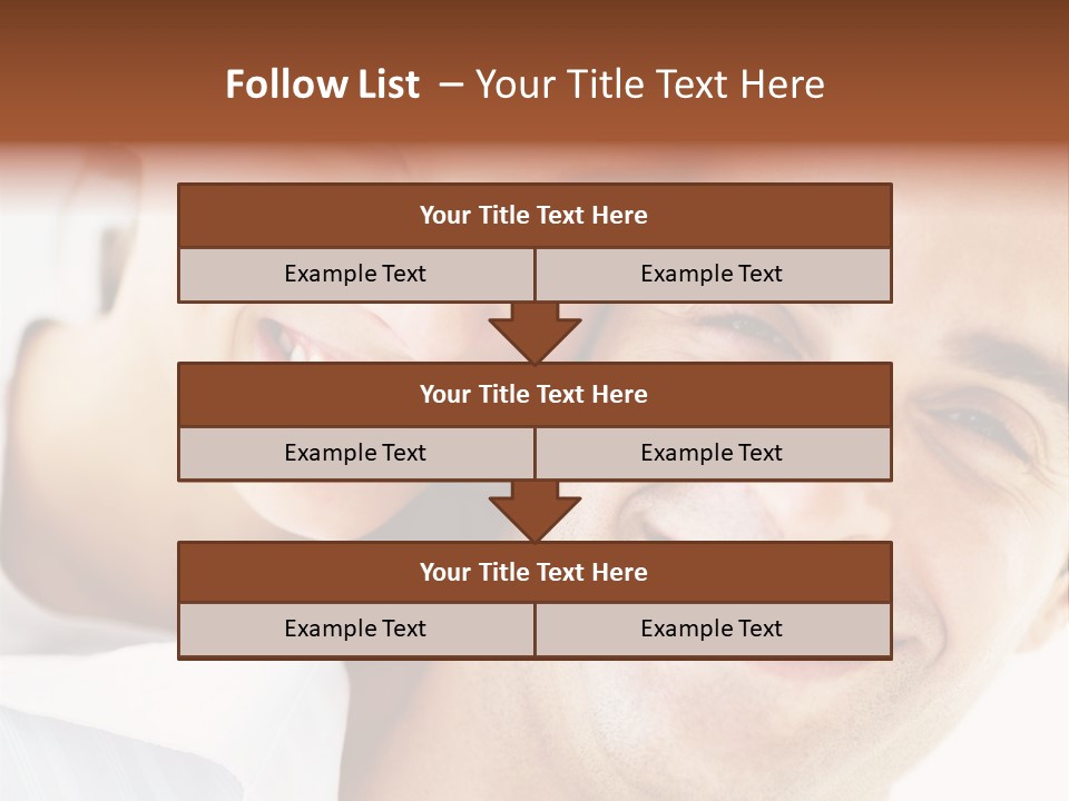 A Man And Woman Are Smiling For The Camera PowerPoint Template