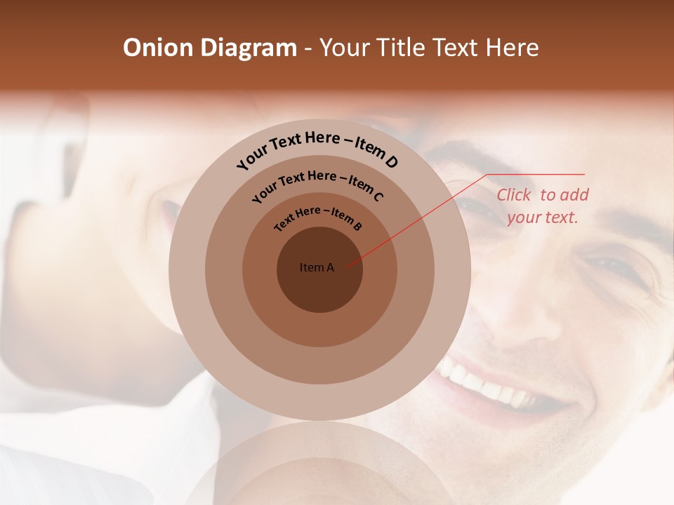 A Man And Woman Are Smiling For The Camera PowerPoint Template