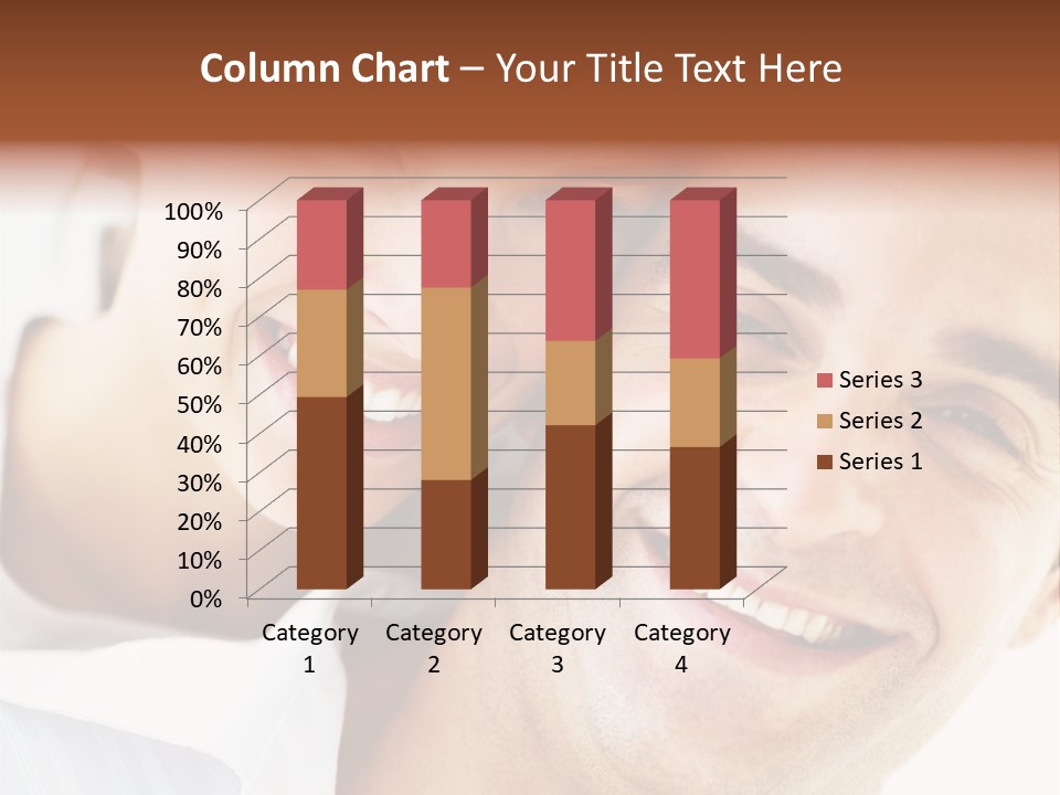 A Man And Woman Are Smiling For The Camera PowerPoint Template