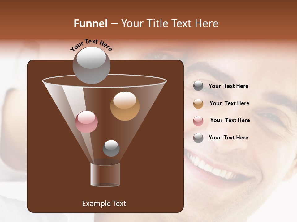 A Man And Woman Are Smiling For The Camera PowerPoint Template
