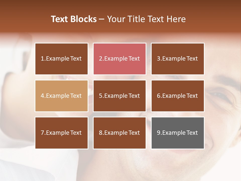 A Man And Woman Are Smiling For The Camera PowerPoint Template