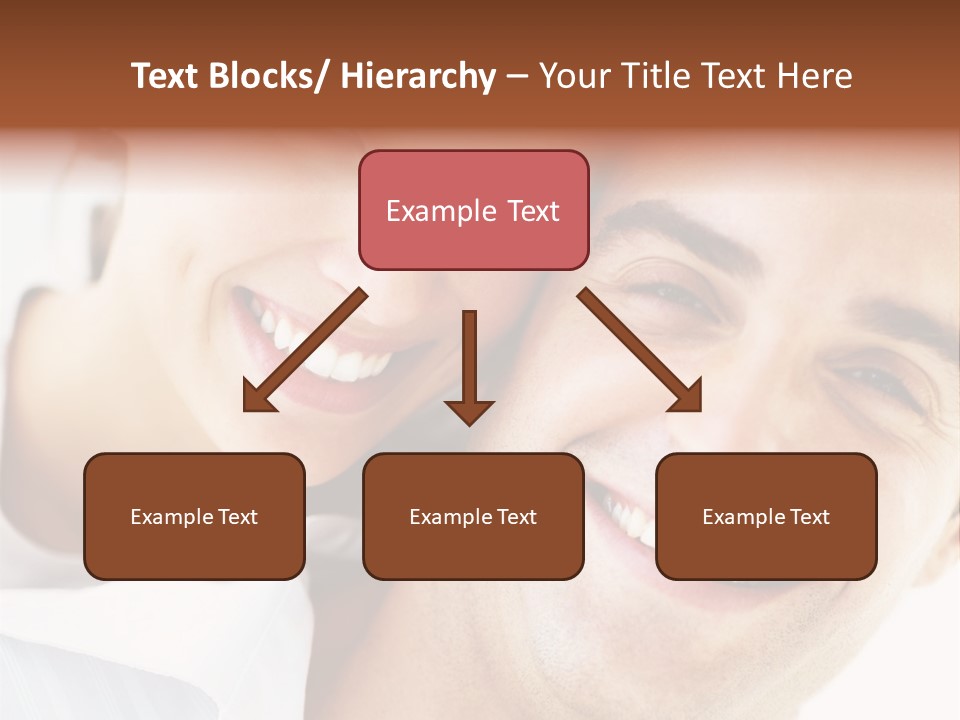 A Man And Woman Are Smiling For The Camera PowerPoint Template