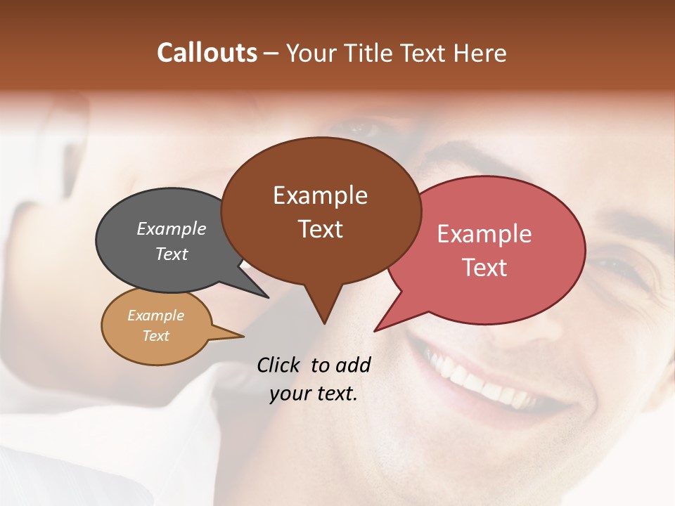A Man And Woman Are Smiling For The Camera PowerPoint Template