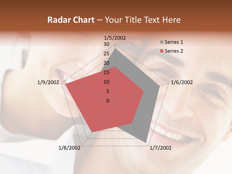 A Man And Woman Are Smiling For The Camera PowerPoint Template