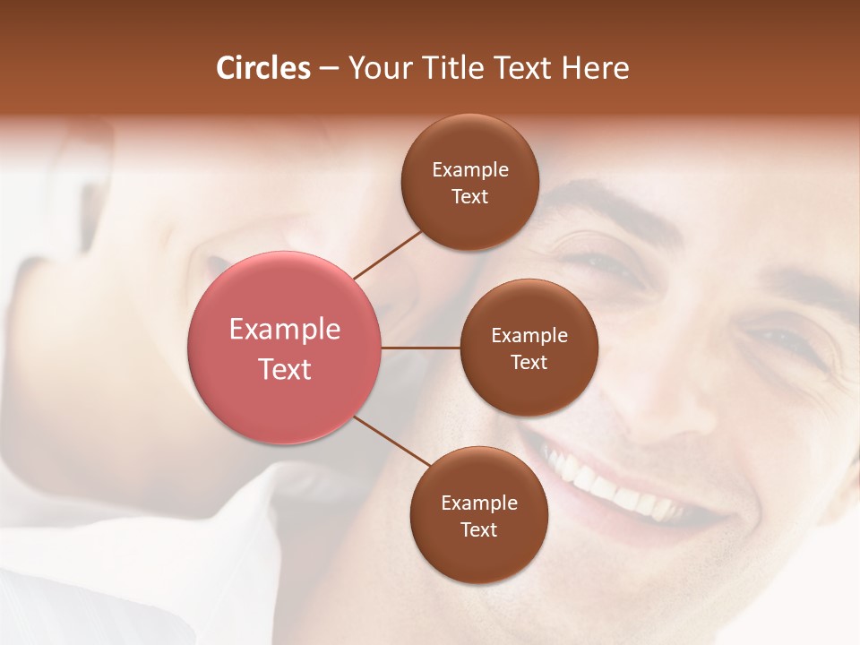 A Man And Woman Are Smiling For The Camera PowerPoint Template